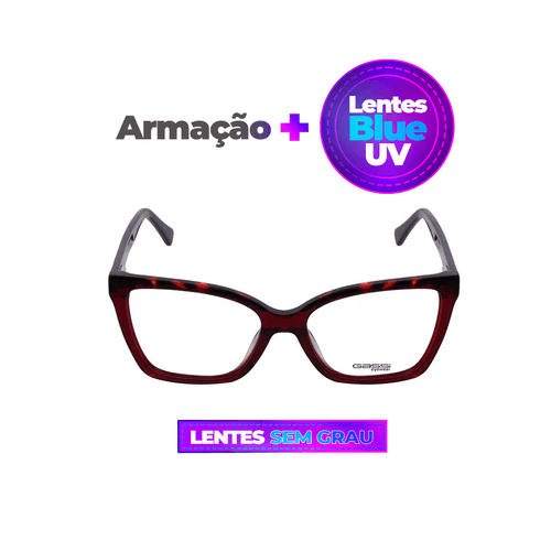 Óculos Gassi Naka + Lentes Blue UV