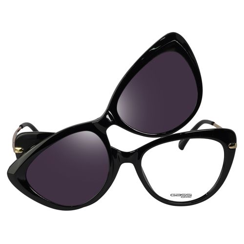 Óculos de Grau Gassi Rita Clip On Preto