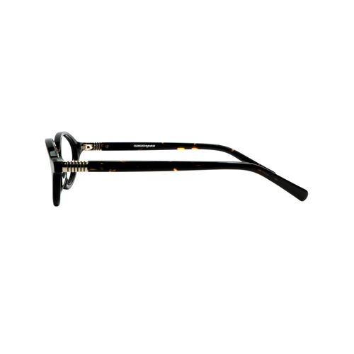 Óculos de grau Gassi Scarlet preto/dourado marmorizado.