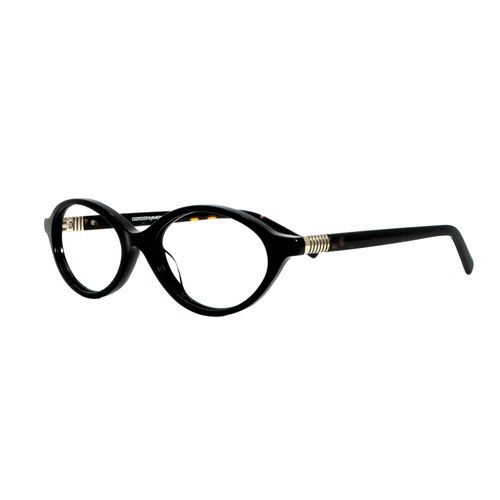 Óculos Gassi Scarlet Preto/Dourado Marmorizado.